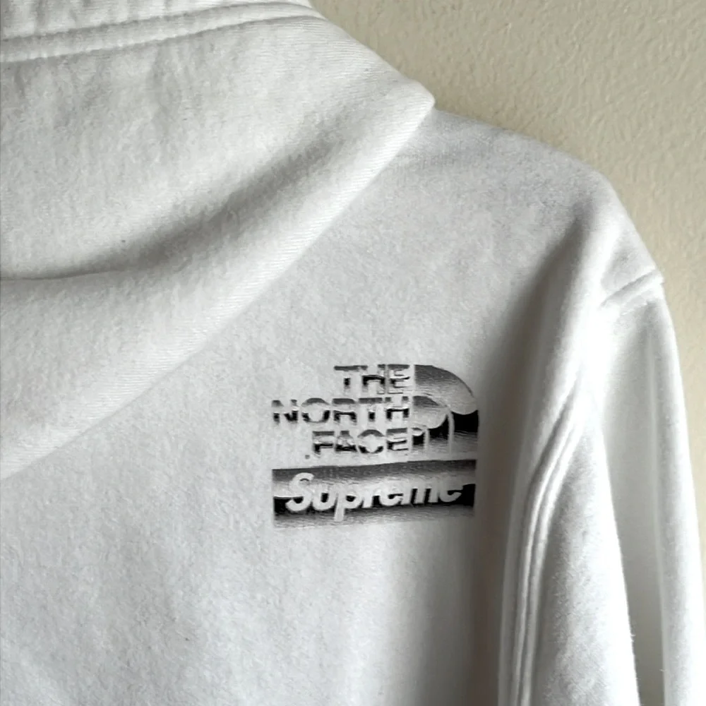 Supreme SP18 The North Face Metallic Logo Hooded Sweatshirt, M - Picture 5 of 10